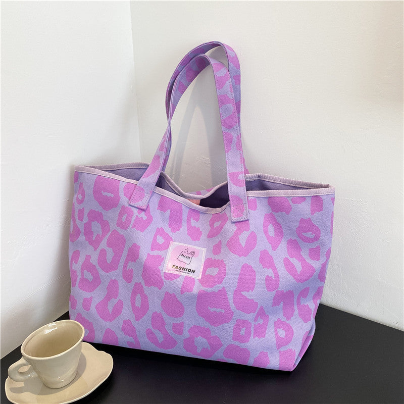 Leopard Print Bag Large Capacity