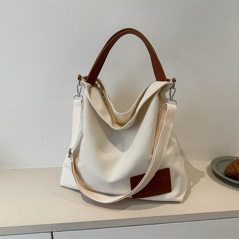 One-shoulder Fashion Canvas Bag Women's Simple Portable Leisure