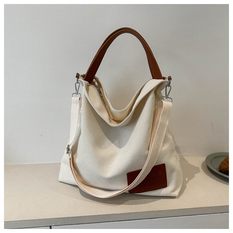 One-shoulder Fashion Canvas Bag Women's Simple Portable Leisure