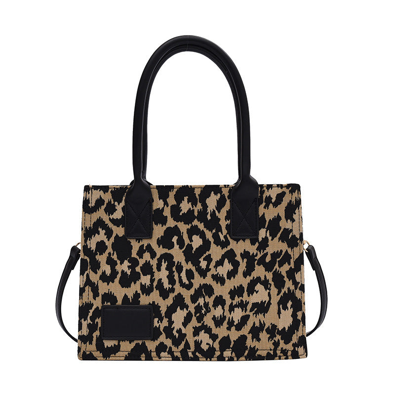 Leopard Print Trendy Small Square Bag Shoulder